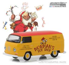 Volkswagen - Type 2 Panel Van 1969 yellow/red - 1:64 - GreenLight - 37150D - gl37150D | Tom's Modelauto's Volkswagen - Type 2 Panel Van 1969 yellow/red - 1:64 - GreenLight - 37150D - gl37150D | Tom's Modelauto's