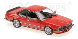 BMW  - 635 CSI 1982 red - 1:43 - Maxichamps - 940025122 - mc940025122 | Toms Modelautos