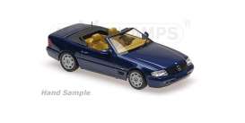 Mercedes Benz  - SL 1999 blue metallic - 1:43 - Maxichamps - 940033030 - mc940033030 | Toms Modelautos