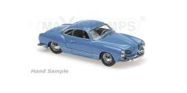 Volkswagen  - Karmann GHIA Coupé 1955 light blue - 1:43 - Maxichamps - 940051021 - mc940051021 | Toms Modelautos