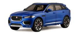 Jaguar  - 2016 blue - 1:18 - TrueScale - m181028 - tsm181028 | Toms Modelautos