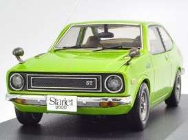 Toyota  - Starlet 1200SR 1973 light green - 1:43 - IXO Models - KB1058 - ixKB1058 | Toms Modelautos