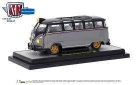 Volkswagen  - Microbus DeLuxe 1959 black/grey - 1:24 - M2 Machines - 40300-67B - M2-40300-67B | Toms Modelautos