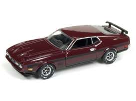 Ford  - Mustang Mach 1 1972 maroon/black - 1:64 - Auto World - SP011 - AWSP011 | Toms Modelautos