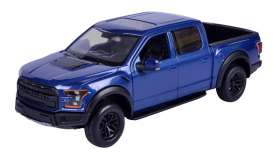 Ford - F-150 Raptor 2017 blue - 1:27 - Motor Max - mmax79344b | Tom's Modelauto's Ford - F-150 Raptor 2017 blue - 1:27 - Motor Max - mmax79344b | Tom's Modelauto's