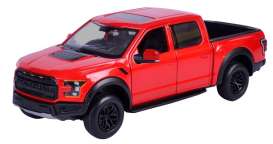 Ford - F-150 Raptor 2017 red - 1:27 - Motor Max - mmax79344r | Tom's Modelauto's Ford - F-150 Raptor 2017 red - 1:27 - Motor Max - mmax79344r | Tom's Modelauto's