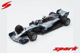 Mercedes Benz Petronas - W09 2018 silver/turquoise - 1:18 - Spark - 18S344 - spa18S344 | Toms Modelautos