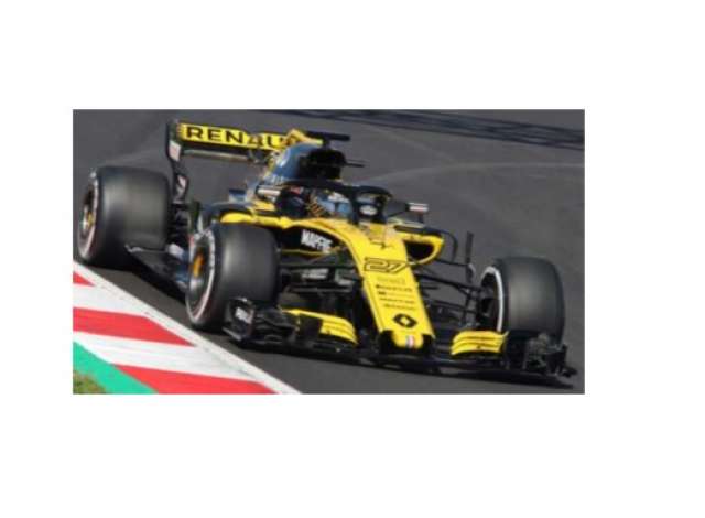 renault | r.s. 18 2018 yellow/black | 1:18 | spark | spa18s346
