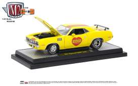 Plymouth  - Hemi Cuda 1971 yellow - 1:24 - M2 Machines - 40300-66A - M2-40300-66A | Toms Modelautos