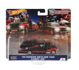 Nissan - Skyline van 1969 black/red - 1:64 - Hotwheels - hwmvFVL00 | Tom's Modelauto's Nissan - Skyline van 1969 black/red - 1:64 - Hotwheels - hwmvFVL00 | Tom's Modelauto's