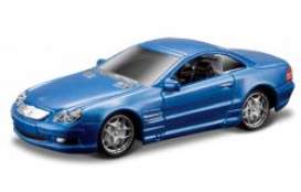 Mercedes Benz  - SL-55 AMG 2003 blue - 1:64 - Bburago - 59008b - bura59008b | Toms Modelautos