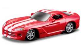 Dodge  - Viper SRT-10 2008 red/white - 1:64 - Bburago - 59021r - bura59021r | Toms Modelautos