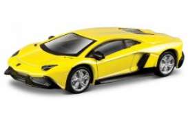 Lamborghini  - Aventador yellow - 1:64 - Bburago - 59029y - bura59029y | Toms Modelautos