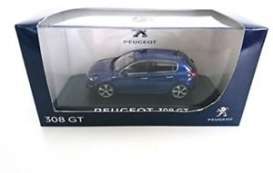 Peugeot  - 2015 magnetic blue - 1:43 - Norev - 473825 - nor473825 | Toms Modelautos