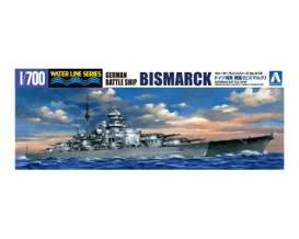 Boats  - Bismarck  - 1:700 - Aoshima - 04259 - abk04259 | Toms Modelautos