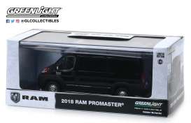 Ram  - ProMaster 2018 black - 1:43 - GreenLight - 86153 - gl86153 | Toms Modelautos