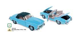 Mercedes Benz  - 190 SL 1955 blue - 1:18 - Norev - 183400 - nor183400 | Toms Modelautos