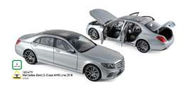 Mercedes Benz  - S-Class AMG Line 2018 silver - 1:18 - Norev - 183479 - nor183479 | Toms Modelautos