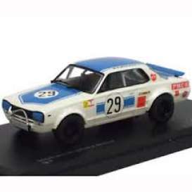 Nissan  - Skyline GTS-R 2000 white/blue - 1:43 - Kyosho - 3026A - kyo3026A | Toms Modelautos