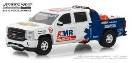 Chevrolet  - Silverado 2018 white/blue - 1:64 - GreenLight - 29991 - gl29991 | Toms Modelautos