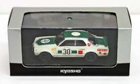 Nissan  - 2000 white/green - 1:43 - Kyosho - 3026B - kyo3026B | Toms Modelautos