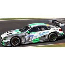 BMW  - M6 GT3 2017 white/green/silver - 1:43 - Spark - SG364 - spaSG364 | Toms Modelautos