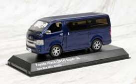 Toyota  - Hiace 2014 dark blue - 1:64 - Kyosho - 6663BM - kyo6663BM | Toms Modelautos