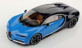 Bugatti  - Chiron blue/black - 1:12 - Kyosho - KSR8664BL - kyoKSR8664BL | Toms Modelautos