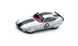 Opel  - GT 1973 silver/black - 1:43 - Bizarre - BZ1028 | Toms Modelautos
