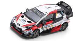 Toyota  - Yaris 2018 white/red/black - 1:43 - Spark - S5971 - spaS5971 | Toms Modelautos