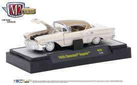 Chevrolet  - Impala 1958 white/gold roof - 1:64 - M2 Machines - 32500-45C - M2-32500-45C | Toms Modelautos