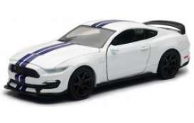 Ford  - Shelby GT350 white/blue stripes - 1:24 - Maisto - 81088w - mai81088w | Toms Modelautos