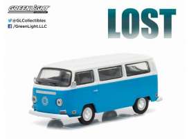 Volkswagen  - 1971 blue/white - 1:43 - GreenLight - 86471 - gl86471GM | Toms Modelautos