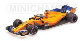 McLaren Renault - MCL33 2018 yellow-orange - 1:43 - Minichamps - 537184714 - mc537184714 | Toms Modelautos