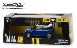 Mini - Cooper S 2003 blue/white stripes - 1:43 - GreenLight - 86546 - gl86546 | Tom's Modelauto's Mini - Cooper S 2003 blue/white stripes - 1:43 - GreenLight - 86546 - gl86546 | Tom's Modelauto's