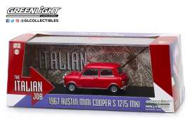 Austin  - Mini Cooper S 1967 red/black straps - 1:43 - GreenLight - 86550 - gl86550 | Toms Modelautos