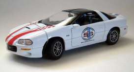 Chevrolet  - Camaro SS 2002 redwhite-black - 1:18 - Welly - 19861r - welly19861w | Toms Modelautos