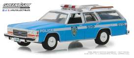 Ford  - LTD Crown 1988 blue/white - 1:64 - GreenLight - 42870C - gl42870C | Toms Modelautos