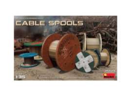 diorama  - Cable Spools  - 1:35 - MiniArt - 35583 - mna35583 | Toms Modelautos