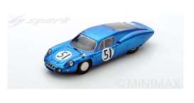 Alpine  - M64 1965 blue/white - 1:43 - Spark - s5487 - spas5487 | Toms Modelautos