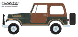 Jeep  - CJ-7 1980 brown/green - 1:64 - GreenLight - 35110D - gl35110D | Toms Modelautos