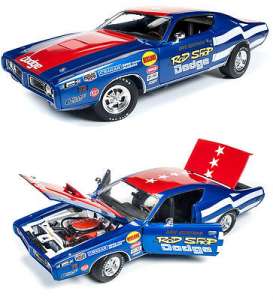 Dodge  - 1971 white/red/blue - 1:18 - Auto World - 224 - AW224 | Toms Modelautos