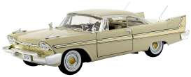 Plymouth  - 1958 beige - 1:18 - Motor Max - 73115be - mmax73115be | Toms Modelautos