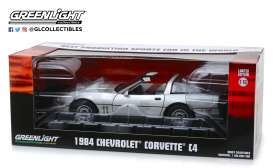 Chevrolet  - Corvette C4  1984 silver metallic - 1:18 - GreenLight - 13534 - gl13534 | Toms Modelautos