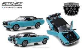 Ford  - Mustang 1967 turquoise - 1:18 - GreenLight - 13535 - gl13535 | Toms Modelautos