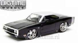 Dodge  - 1970 black - 1:24 - Jada Toys - 90021bk - jada90021bk | Toms Modelautos