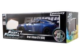 Nissan  - Skyline GT-R R35 blue - 1:18 - Jada Toys - 97035 - jada97035 | Toms Modelautos