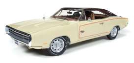 Dodge  - Charger R/T 1970 yellow/brown - 1:18 - Auto World - AMM1036 | Toms Modelautos