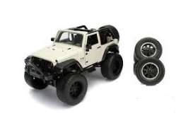 Jeep  - Wrangler 2007 white-grey - 1:24 - Jada Toys - 54027W17 - jada54027W17-3 | Toms Modelautos