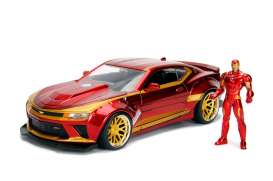 Chevrolet  - Camaro *Iron Man* 2016 red/gold - 1:24 - Jada Toys - 99724 - jada253225003 | Toms Modelautos